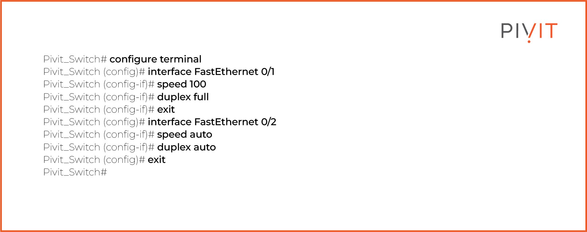 Configuring speed and duplex settings on Cisco switch interfaces