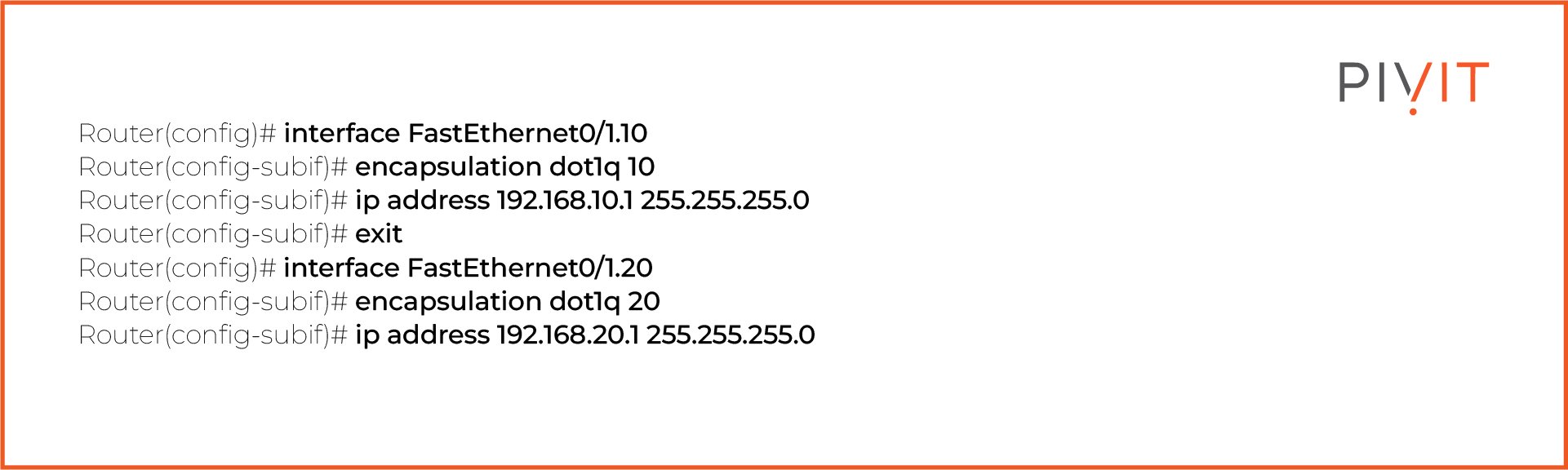 Configuring Router-on-a-stick solution on a router