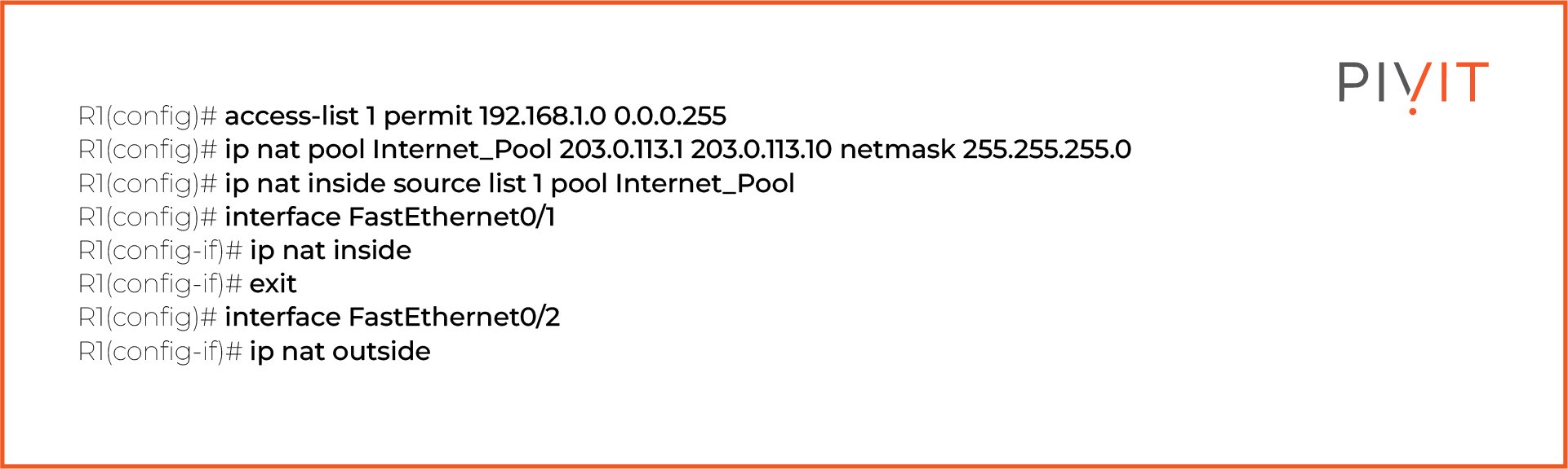 Configuring dynamic NAT on a router 